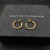 David Yurman Gold Petite Single Twisted Cable Hoop Earrings