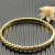 David Yurman Gold-Tone 6.2mm Sculpted Wave Cuff Bracelet
