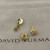 David Yurman 5mm Four-Prong Gold-Set Stud Earrings with Champagne Center Stone and Diamond Accents
