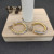 David Yurman Cable Pav&Atilde;&copy; Gold and Silver Hoop Earrings