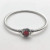 David Yurman 3mm Cable Square Red Diamond Bracelet