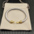 David Yurman 5mm Gold Pav&Atilde;&copy; Hook Head Bracelet