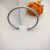 David Yurman 4mm Sterling Silver Light Green Diamond Bangle Bracelet