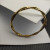 David Yurman 4.4mm Gold Small Infinity Interwoven Bangle Bracelet