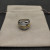 David Yurman Gold and Silver Double Cylinder Cross Ring