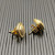 David Yurman Gold Square Pav&Atilde;&copy; Diamond Stud Earrings
