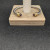 David Yurman 5mm Gold Cable Bracelet with Faceted Edge Design and Purple Diamonds