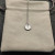 David Yurman Gold Diamond Initial T Disc Pendant Necklace