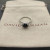 David Yurman Four-Prong Square Black Diamond Ring
