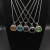 David Yurman 14mm Cushion-Cut Center Stone Necklace with Green Pav&Atilde;&copy;