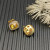 David Yurman 7mm Gold Square Yellow Diamond Stud Earrings