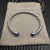 David Yurman 6mm Sterling Silver Lapis Lazuli Cable Cuff Bracelet