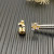 David Yurman 8mm Gold Pav&Atilde;&copy; White Diamond Pyramid Stud Earrings