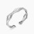 David Yurman Silver Two-Row Cuff Bracelet 13mm, Fits Wrist Size 16cm - 20cm
