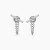 David Yurman Sterling Silver Pav&Atilde;&copy; 38.2mm Petite Chain Link Earrings