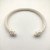 David Yurman 5mm White Colorful Enamel Cuff Bracelet, Fits Wrist Size 16cm - 20cm