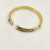 David Yurman 8mm Gold Pav&Atilde;&copy; Blue Diamond Renaissance Band Bracelet