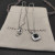 David Yurman 7mm Cushion-Cut Center Stone Necklace Black Diamond