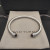 David Yurman 5mm Cable Classics Red Gemstone End Cuff Bracelet