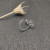 David Yurman Double Sunburst Diamond Pav&Atilde;&copy; Open Ring Silver