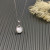 David Yurman Sterling Silver 17.8mm Round Pav&Atilde;&copy; Mother of Pearl Necklace