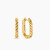 David Yurman Gold 24.3&Atilde;15.9mm Cable Twist Hoop Earrings