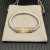 David Yurman 5mm Gold Pav&Atilde;&copy; Hook Head Bracelet