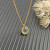 David Yurman Gold 11mm Evil Eye Pendant Necklace