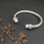David Yurman 7mm Pearl-Set Cable Cuff Bracelet