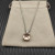 David Yurman Sterling Silver 11mm Four-Prong Champagne Diamond Necklace