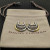 David Yurman 21x20mm Gold and Silver Triple Interlocking Hoop Earrings