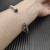David Yurman 6mm Sterling Silver Malachite Cable Cuff Bracelet