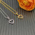 David Yurman 11mm Gold Openwork Heart Pav&Atilde;&copy; Diamond Necklace
