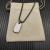 David Yurman Black and Gold Pav&Atilde;&copy; White Diamond Logo Necklace