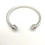 David Yurman 5mm Half-Pav&Atilde;&copy; Cable Cuff Bracelet White Diamonds