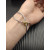 David Yurman Grey Double Ring Gold Nylon Cord Bracelet