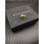 David Yurman Gold and Silver 14mm Square Green Diamond Ring