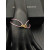 David Yurman Pink Double Ring Gold Nylon Cord Bracelet