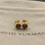 David Yurman 8mm Ruby Heart Stud Earrings