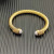 David Yurman 7mm Gold-Tone Cable Cuff Bracelet 5-Row Pav&Atilde;&copy; with Pearls