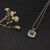 David Yurman 7mm Cushion-Cut Center Stone Necklace Green Diamond