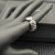 David Yurman Silver-Tone 10mm Diamond Spiral Ring