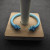 David Yurman 7mm Light Blue Colorful Enamel Cuff Bracelet, Fits Wrist Size 16cm - 20cm