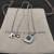 David Yurman 7mm Cushion-Cut Blue Diamond Pendant Necklace