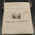 David Yurman Gold and Silver Pav&Atilde;&copy; 14mm Huggie Hoop Earrings