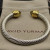 David Yurman 7mm Gold Gemstone Head Brown Diamond Bracelet, Fits Wrist Sizes 16&acirc;20cm