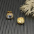 David Yurman 7mm Gold Square White Diamond Stud Earrings