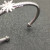 David Yurman 3mm Silver Sunburst Cuff Bracelet, Fits Wrist Size 16cm - 20cm
