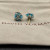 David Yurman 11mm Hexagon Diamond Blue Crystal Stud Earrings