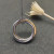 David Yurman 37mm Four-Ring Gold and Silver Necklace, Adjustable 90cm Chain